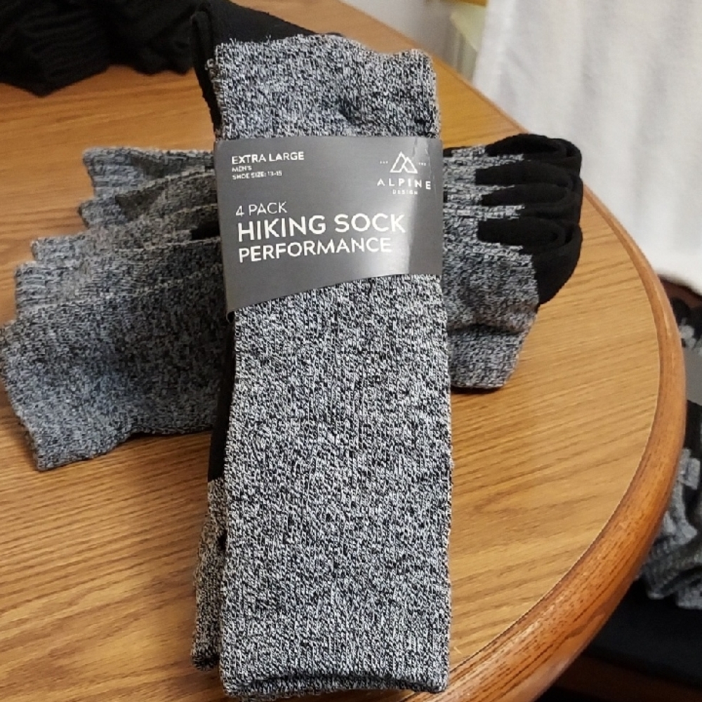Mens Alpine Design 4pk Socks